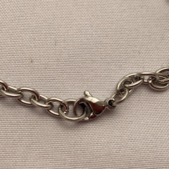 Stainless Steel Necklace With Cross Pendant - Picture 6 of 10